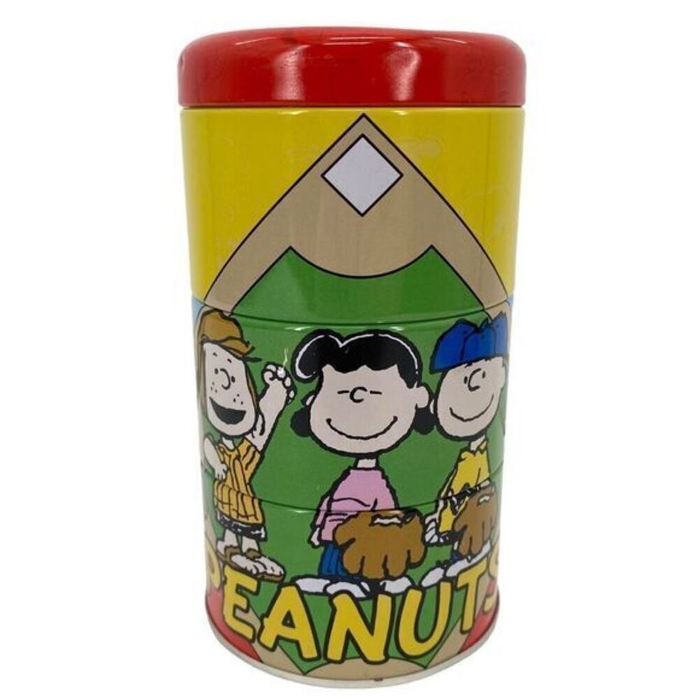 Snoopy And Peanuts 3 Layer Stackable Tin Can